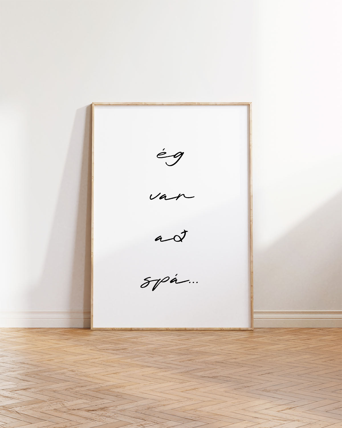 Veggspjald: Ég var að spá...